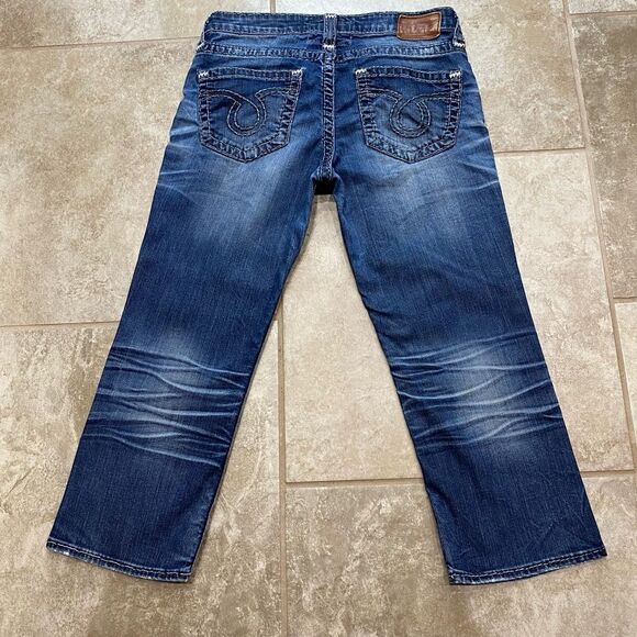 •	Big Star Liv Capri Jeans Women’s 30x23 Blue Stretch Denim EUC - Picture 15 of 15